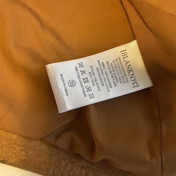 Blank NYC Tan Suede Boho Biker Moto Vest - Women’s Size XS - Picture 9 of 10